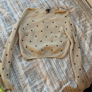 Forever 21 Cream Knit Sweater